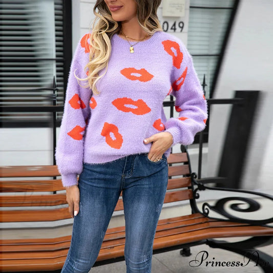 Fur Crochet Handmade Jumper swraters-241228