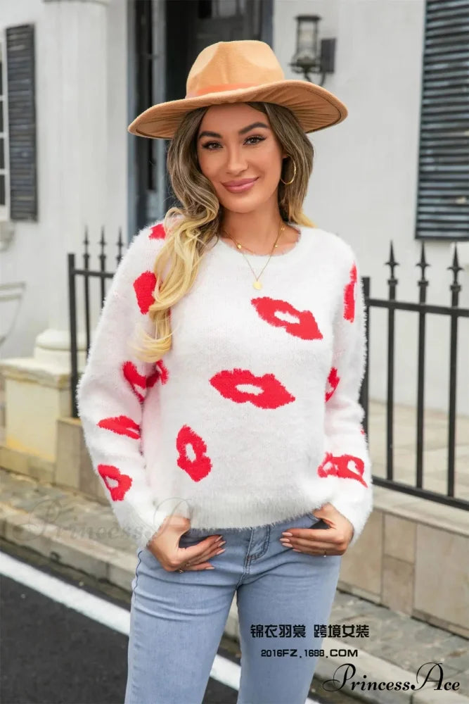 Fur Crochet Handmade Jumper White / S swraters-241228