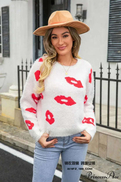 Fur Crochet Handmade Jumper White / S swraters-241228