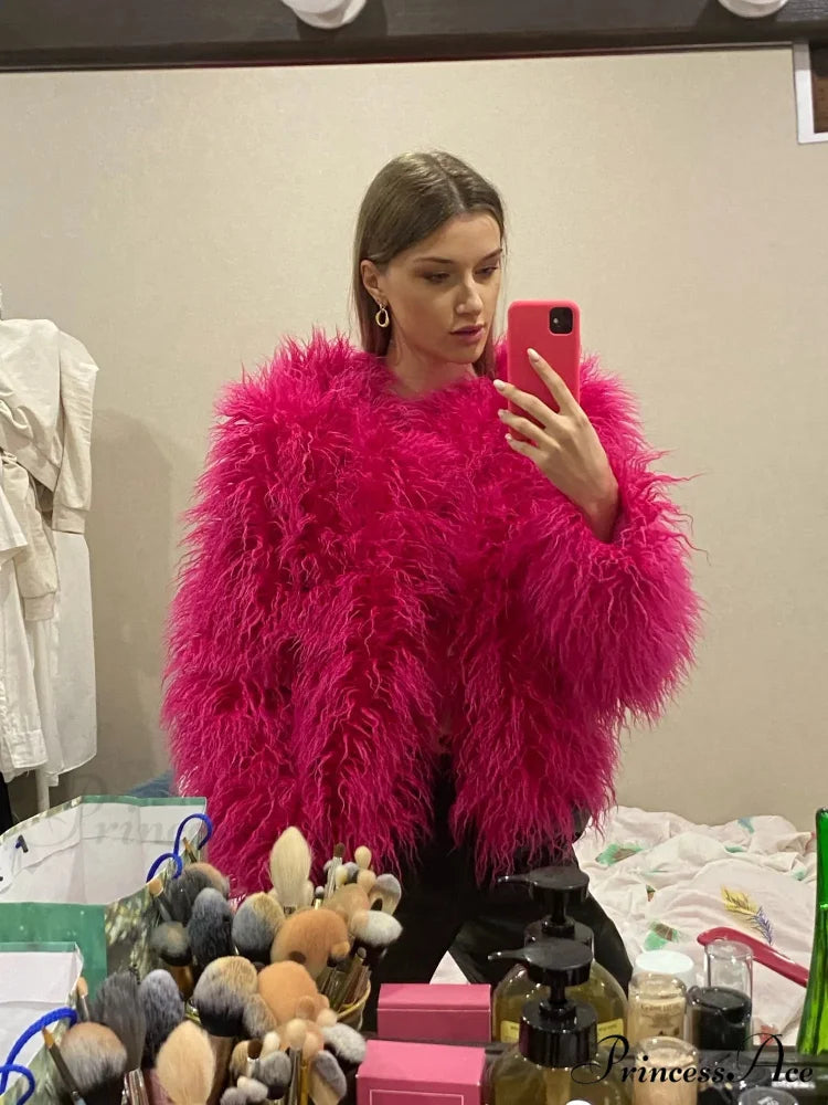 Fur Elegant Fringe Coat