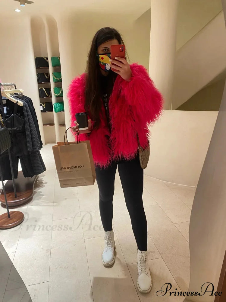 Fur Elegant Fringe Coat