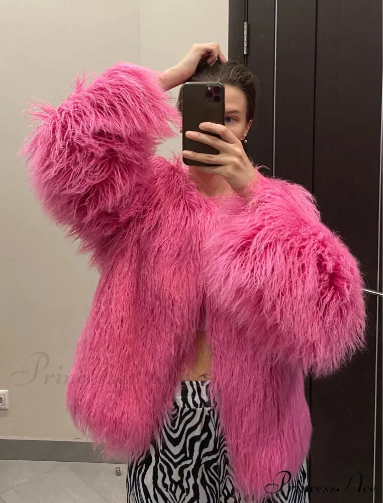 Fur Elegant Fringe Coat