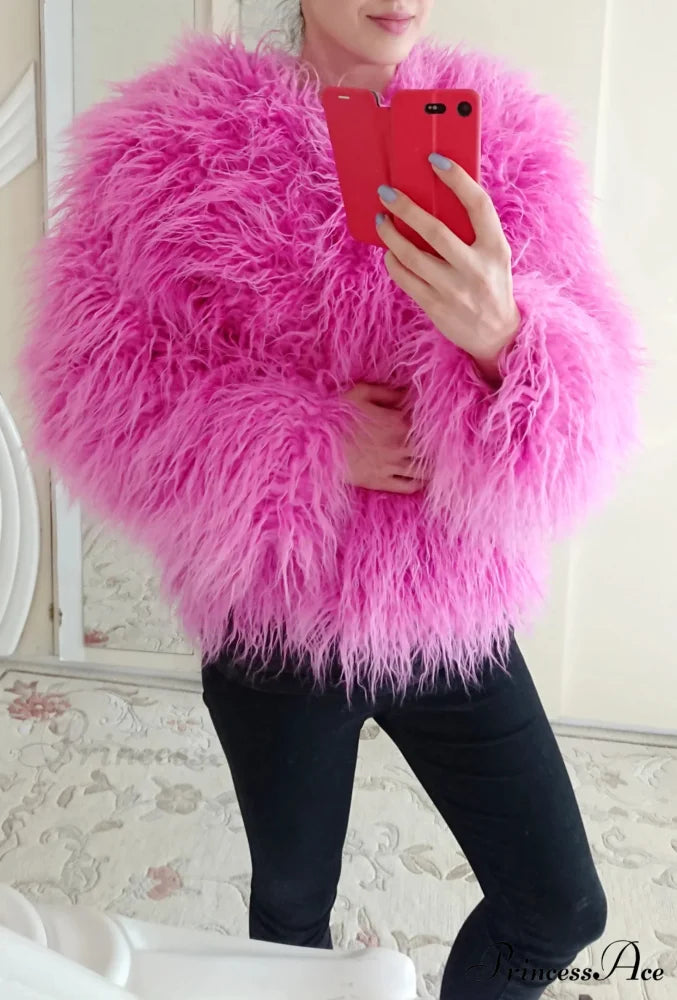Fur Elegant Fringe Coat