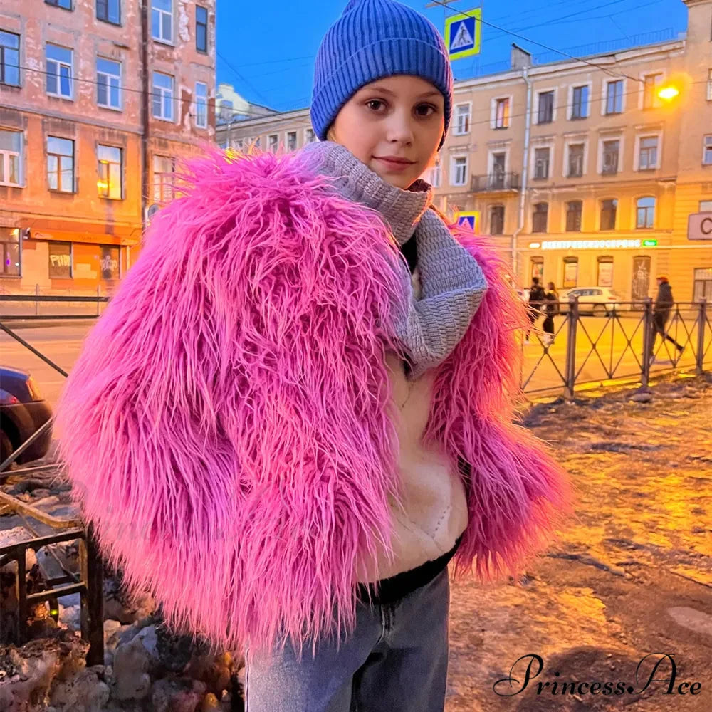 Fur Elegant Fringe Coat