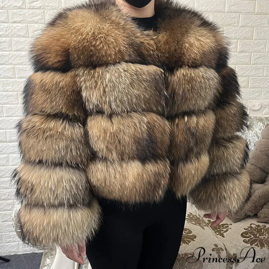 Furry Luxurious Winter Coat Hat sleeve 60cm-1 / S coats-241228