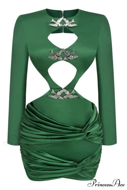 Galla Mini Dress Charming With Silver Birds