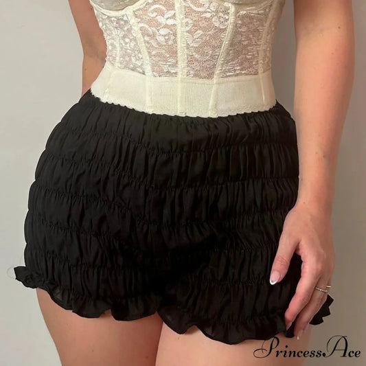 Gathered Enveloping Form-Fitting Mini Brief Black / S short-250223