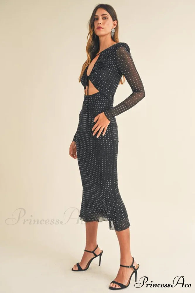 Georgia Sparkle Stylish Midi Dress