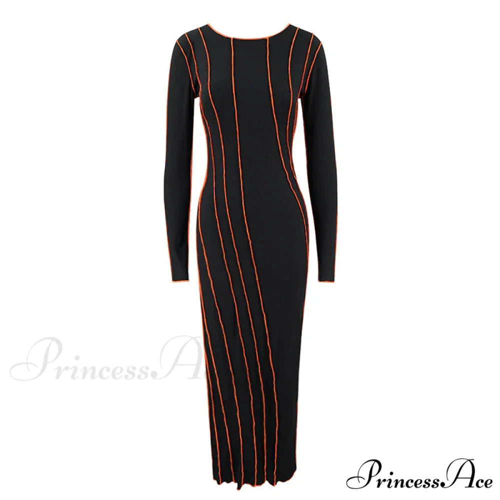 GIGI Elegant MIDI DRESS Blue / S