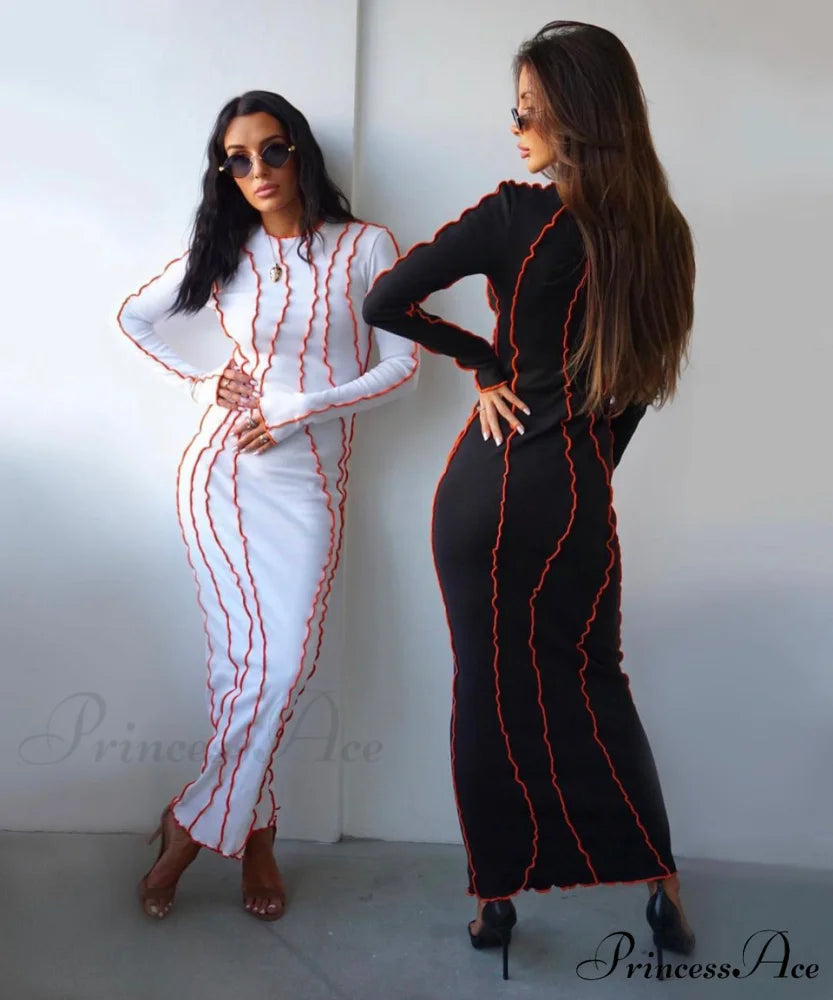 GIGI Elegant MIDI DRESS White / L