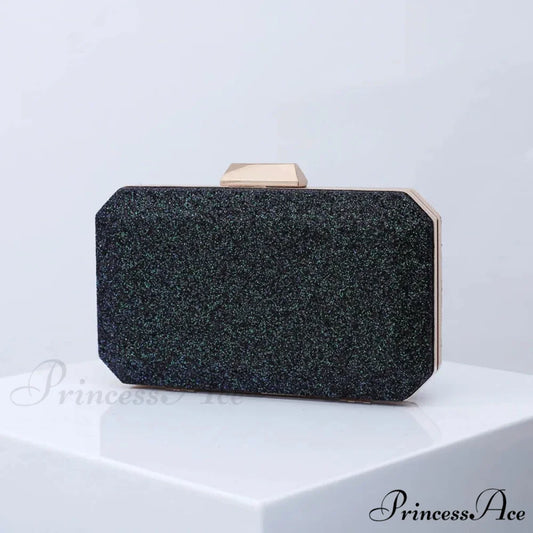 Gilded Amber Deluxe PU Clutch Wristlet Black wristlet-250126