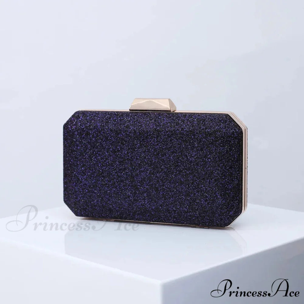 Gilded Amber Deluxe PU Clutch Wristlet DEEP BLUE wristlet-250126