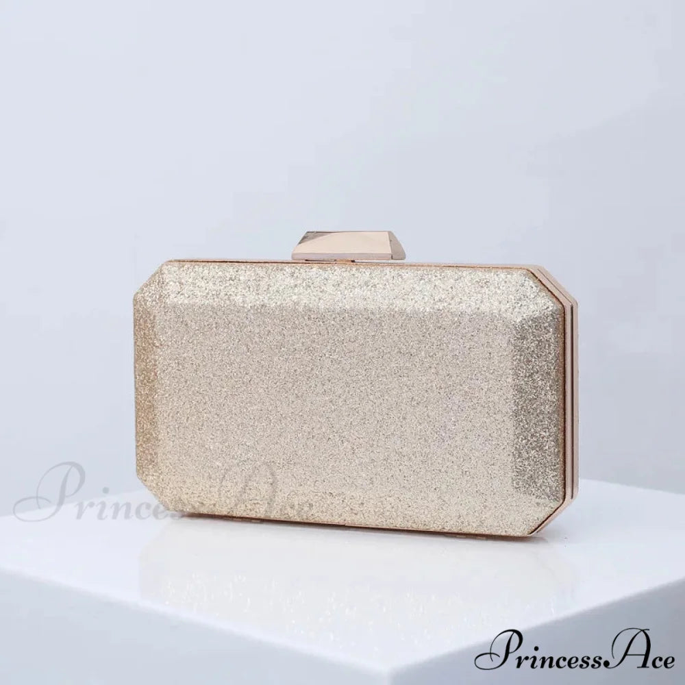 Gilded Amber Deluxe PU Clutch Wristlet Gold wristlet-250126