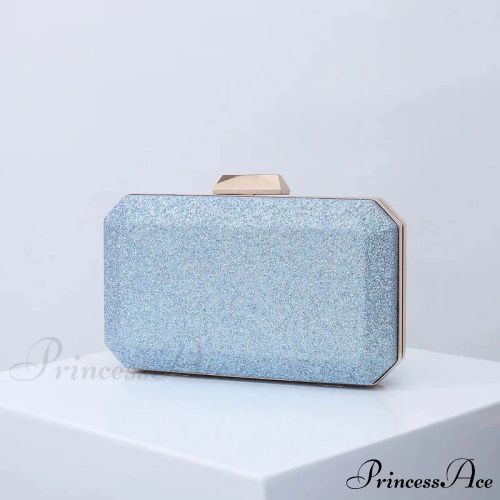 Gilded Amber Deluxe PU Clutch Wristlet SKY BLUE wristlet-250126
