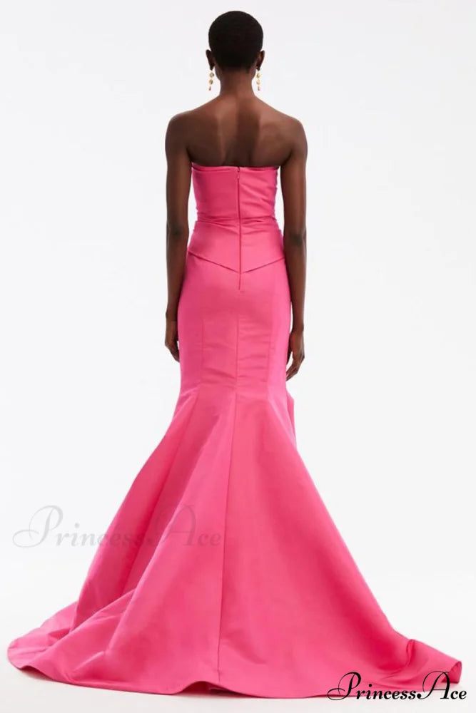 Glam Aura Graceful Strapless Maxi Dress