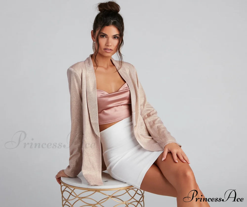 Glamour Glitter Blazer GOLD / S