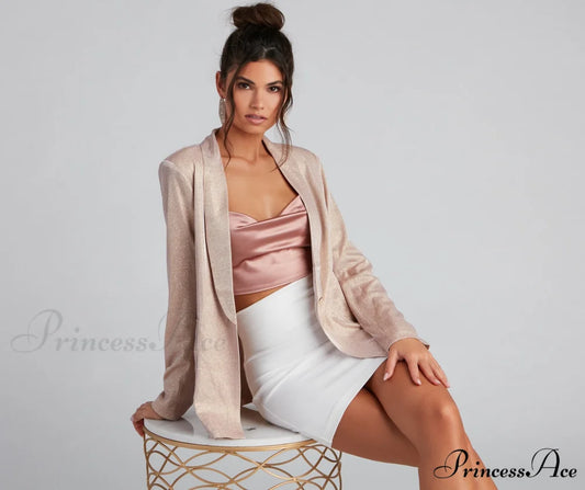 Glamour Glitter Blazer GOLD / S