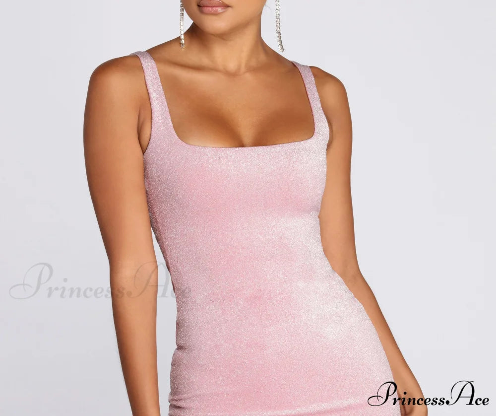 Glimmer Queen Stylish Mini Dress