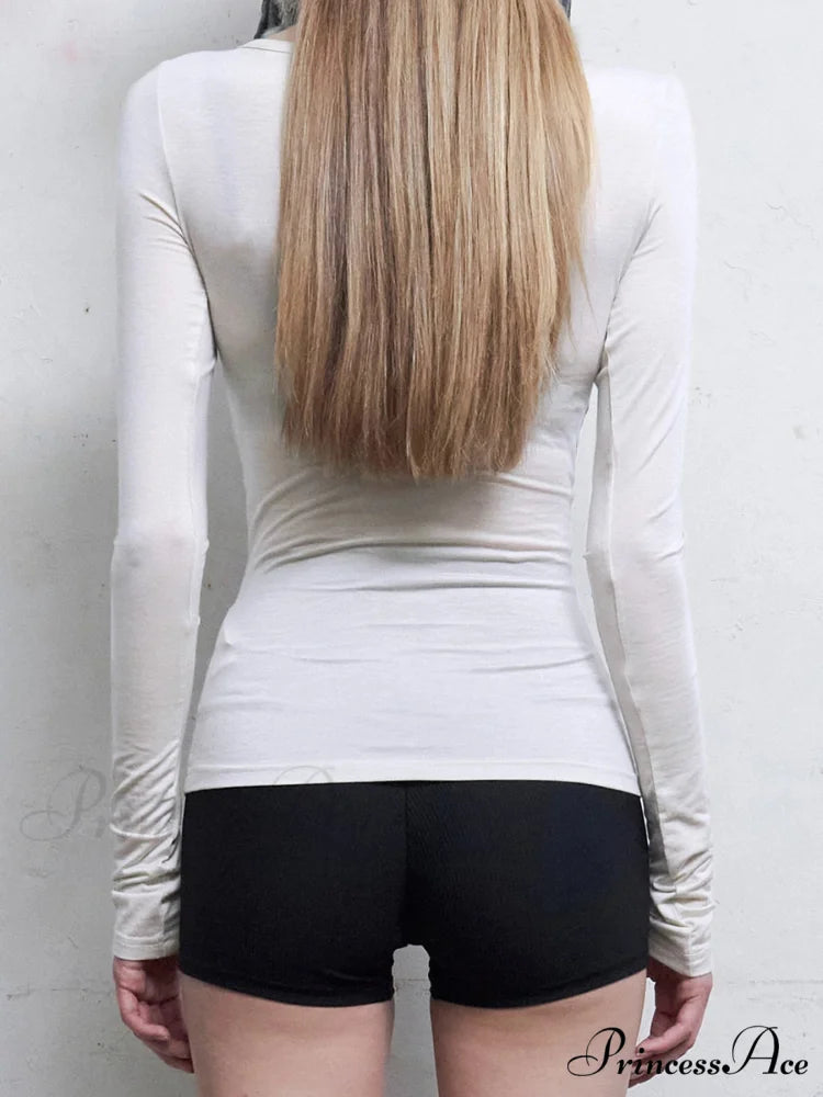 Gloomy Informal Patterned Gothic Sleek O-Neck Knit Top knittop-250126