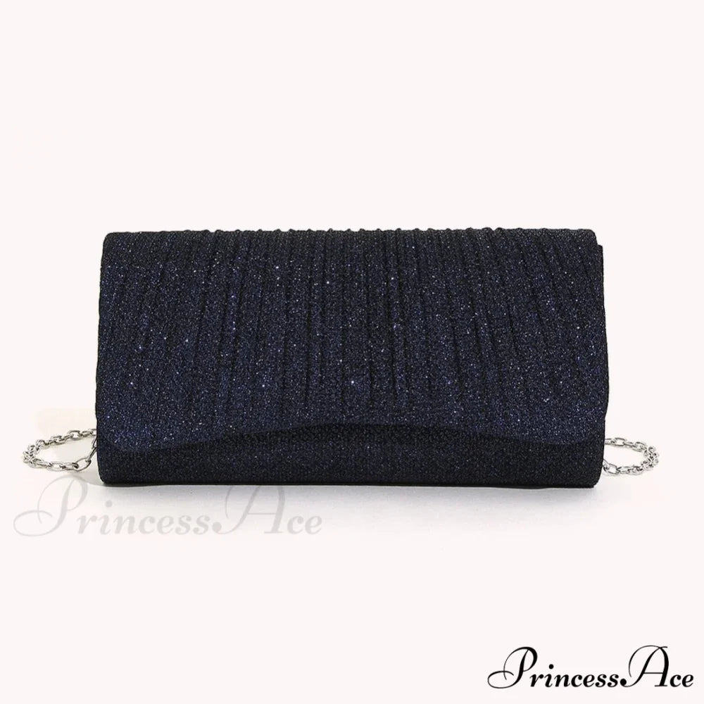 Glossy Shoulder Chain Satchel Marriage Cocktail Clutch Bag clutchbag-250126
