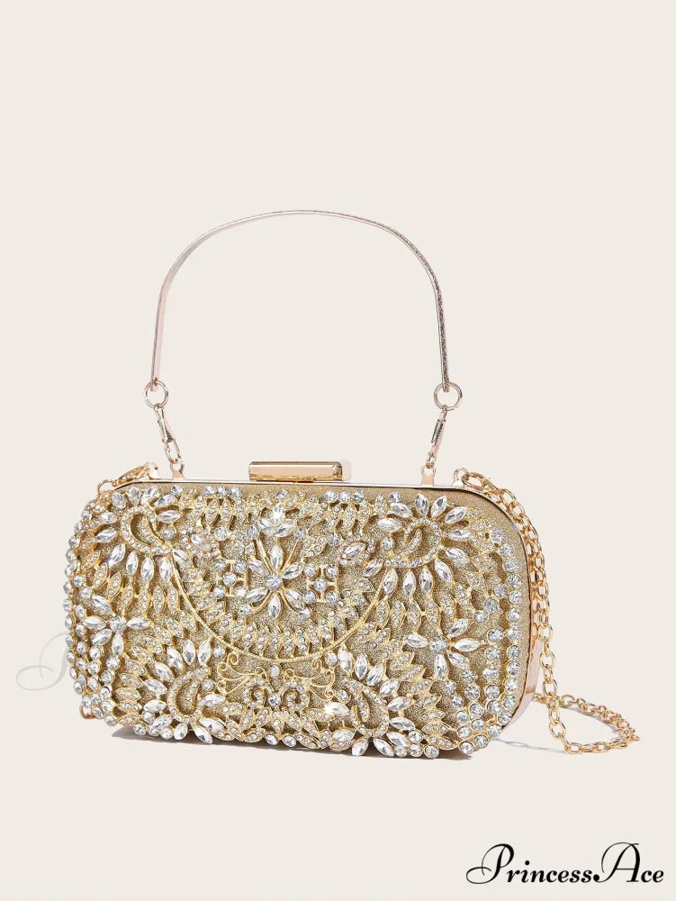 Glossy Velvet Stylish Banquet Marriage Clutch Bag clutchbag-250126