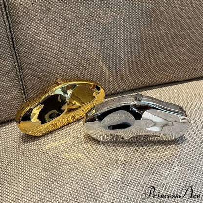 Gold Acrylic Evening Purse Designer Wedding Bag clutchbag-250126