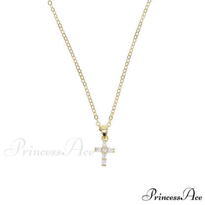 Gold Cross Pendant Necklace