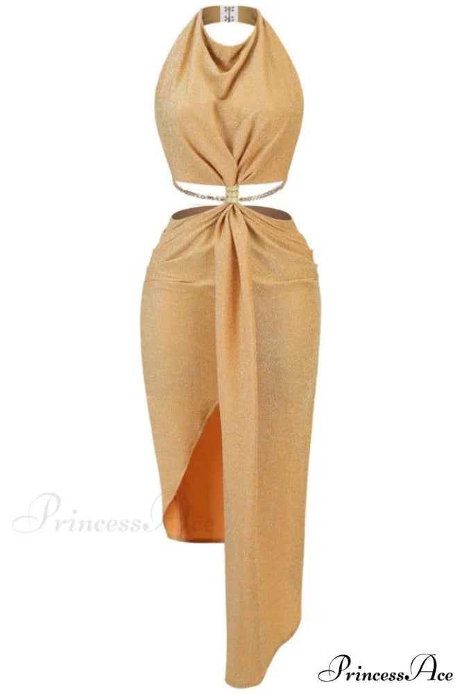 Gold Elegant Aphrodite Dress