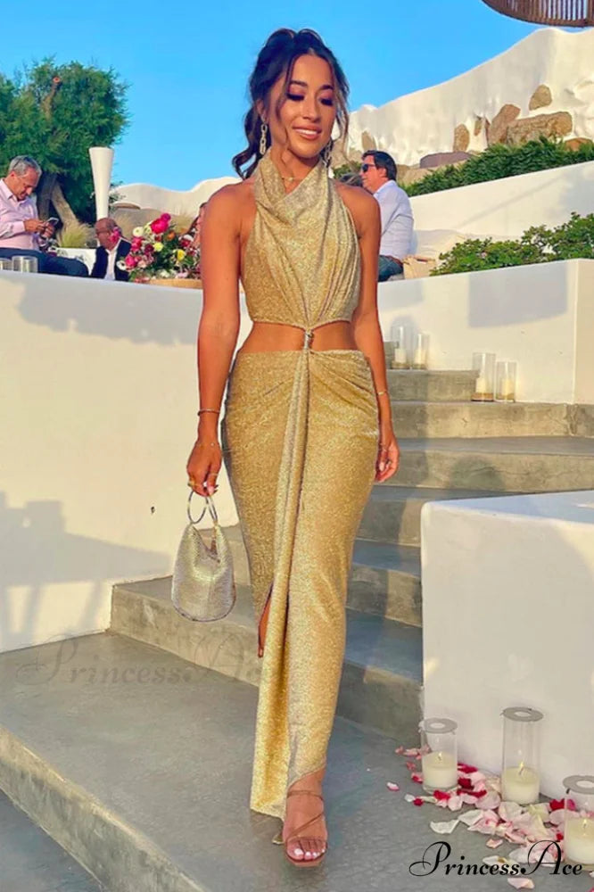Gold Elegant Aphrodite Dress