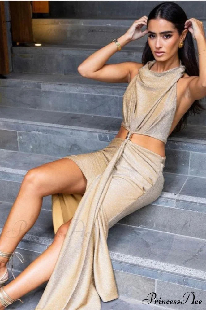 Gold Elegant Aphrodite Dress