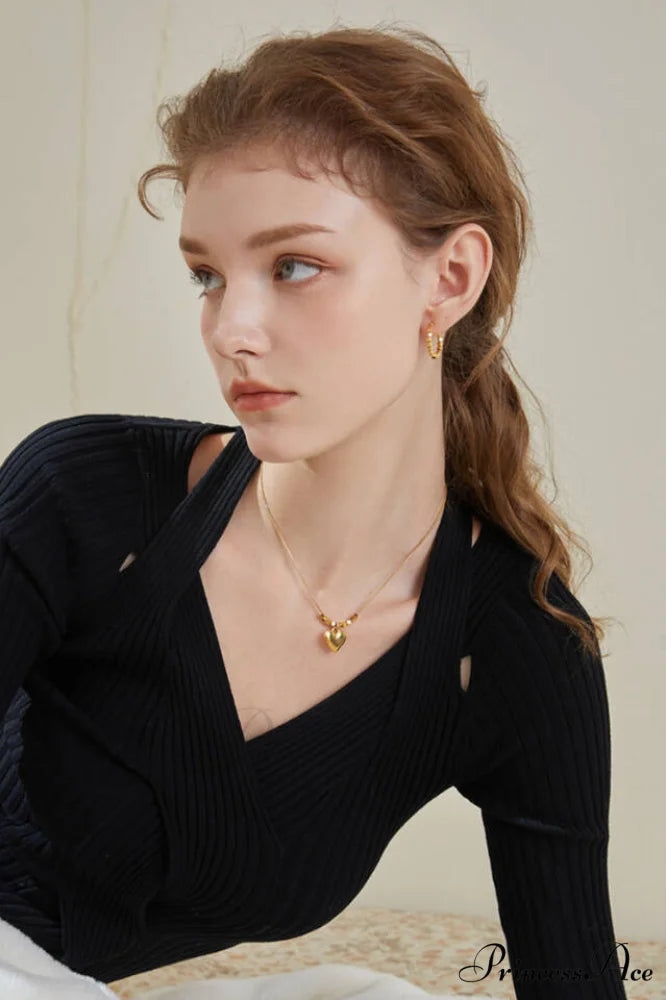 Gold Sugar Stylish Cube Hoops Gold