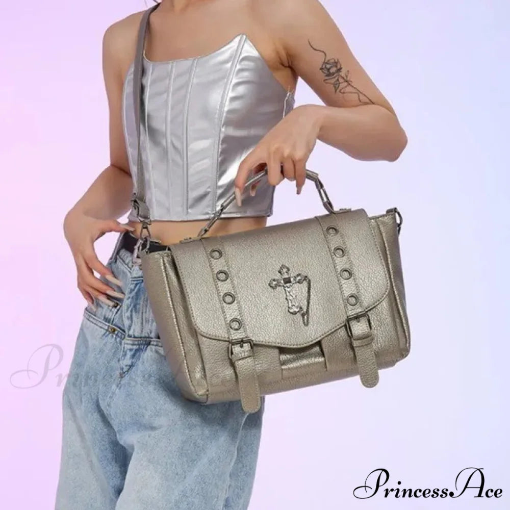 Goth Style Large Capacity Skull Computer Multi-function Unisex Waterproof Backpack Bag