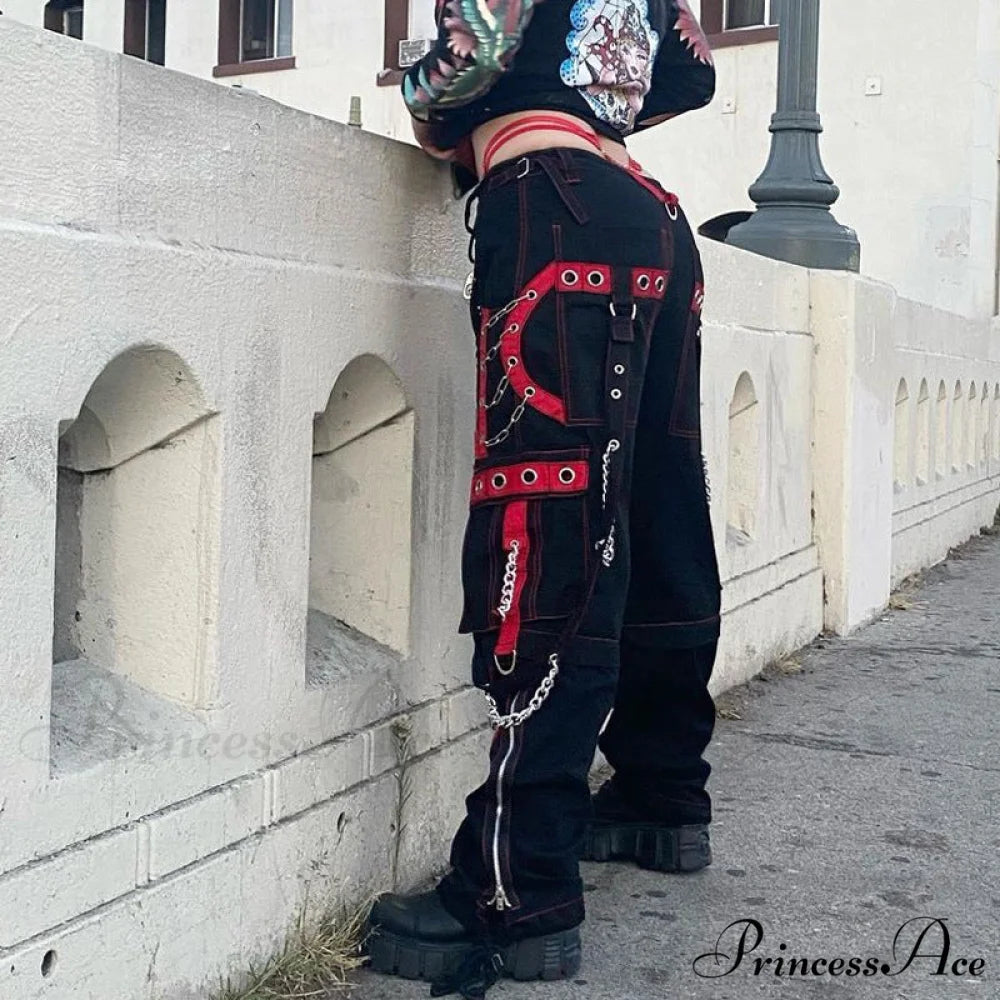 Gothic Punk Hip Hop Harajuku Baggy Cargo Pants