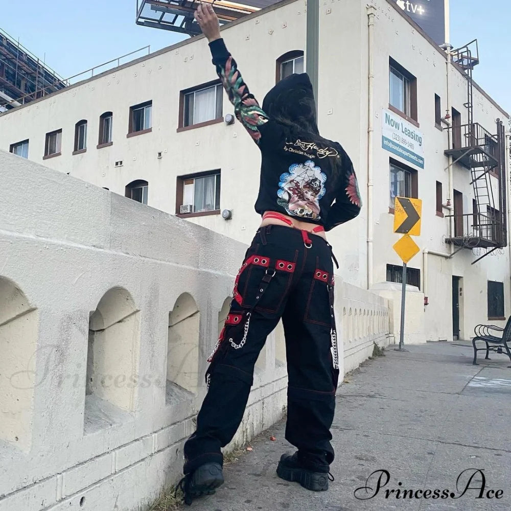 Gothic Punk Hip Hop Harajuku Baggy Cargo Pants