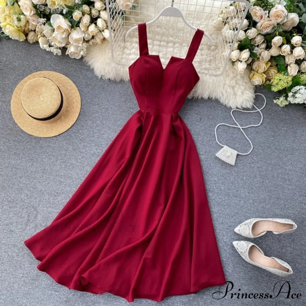 Gown Spaghetti Backless V Women Neck Tank Full-Length Robe Sexy Party Strap Female Long Dresses Festive Warm-Season