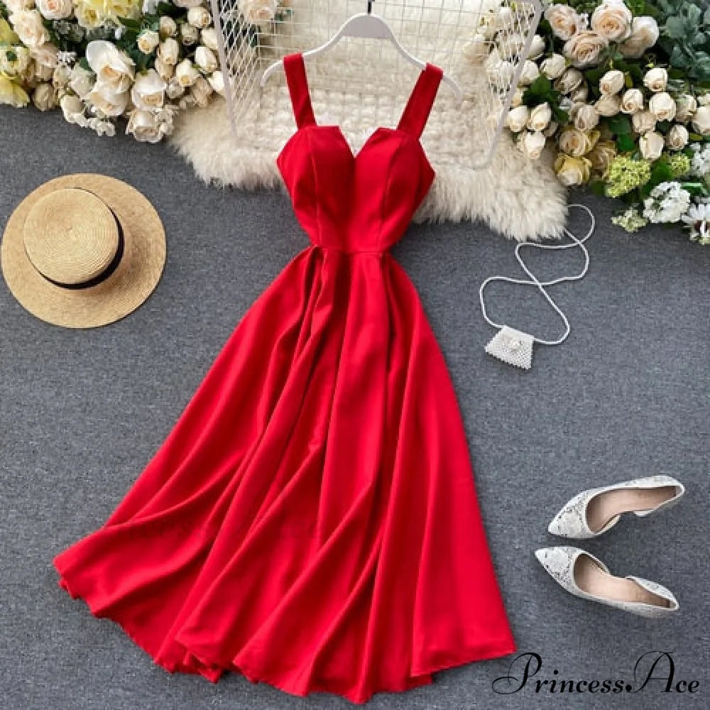 Gown Spaghetti Backless V Women Neck Tank Full-Length Robe Sexy Party Strap Female Long Dresses Festive Warm-Season
