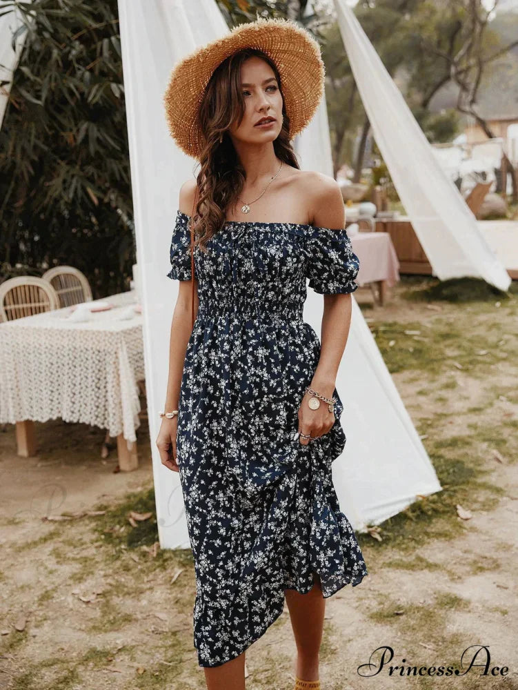 Gown with Brief Bohemian Arm Print L / burgundy