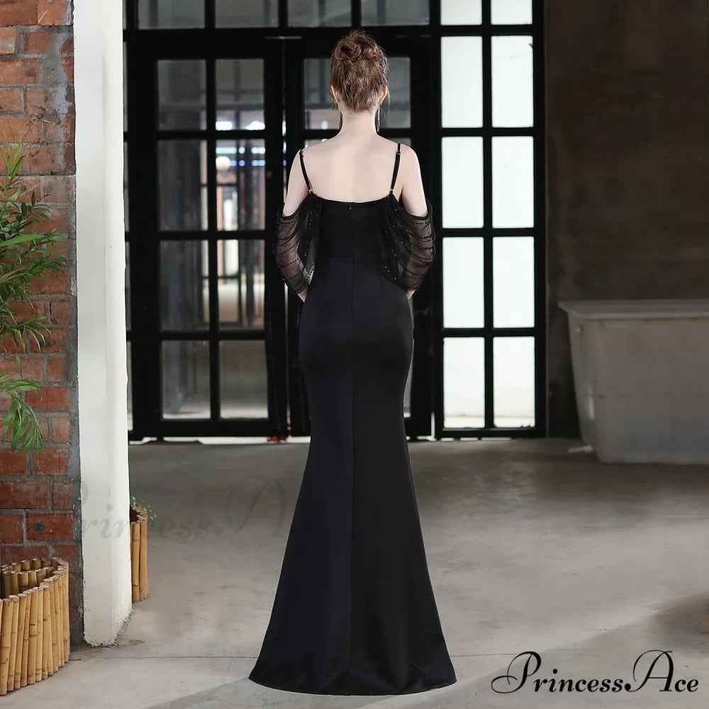Grace Mesh Stylish Trim Sleeve Dress