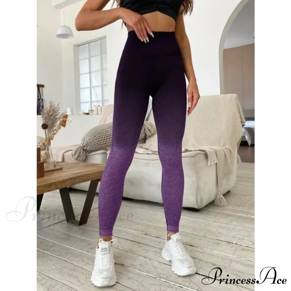 Gradient Seamless Fitness Gym Outdoor Legging