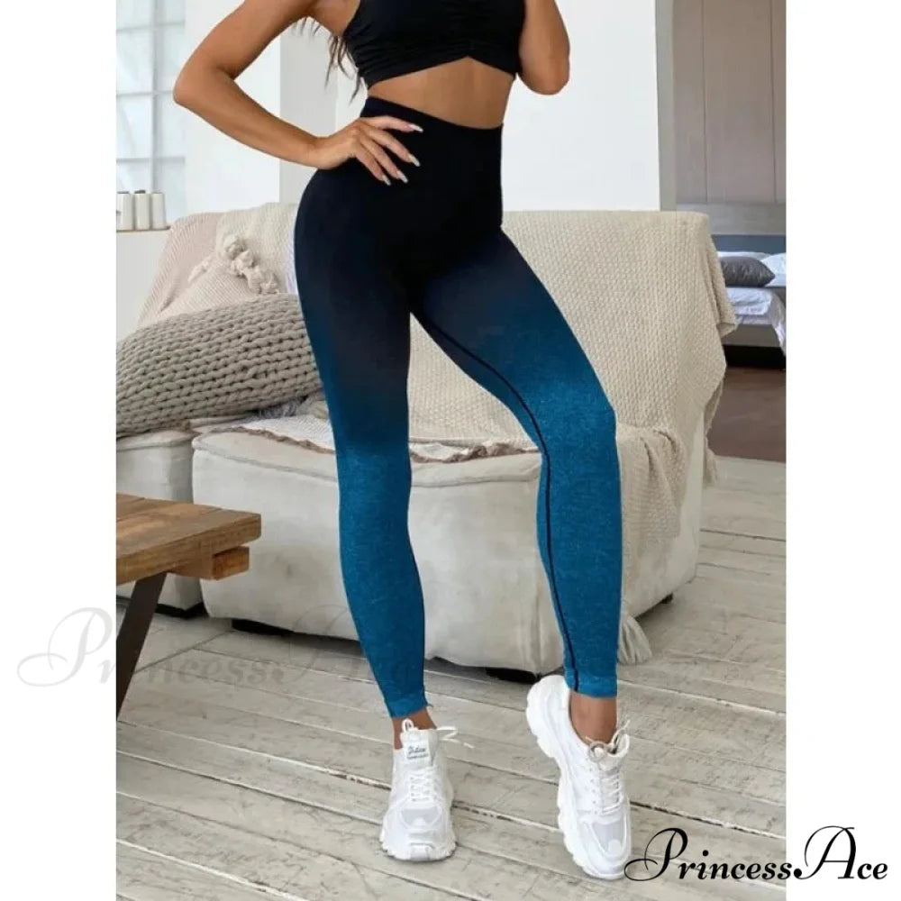 Gradient Seamless Fitness Gym Outdoor Legging
