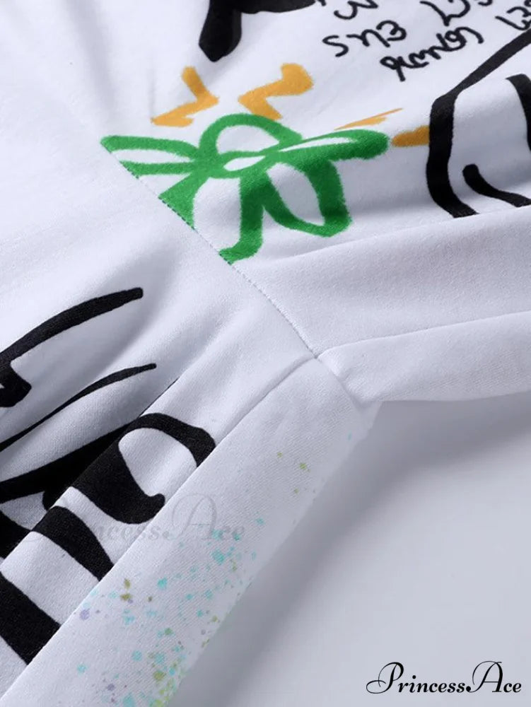 Graffiti Print Graceful Bodycon Maxi Dress