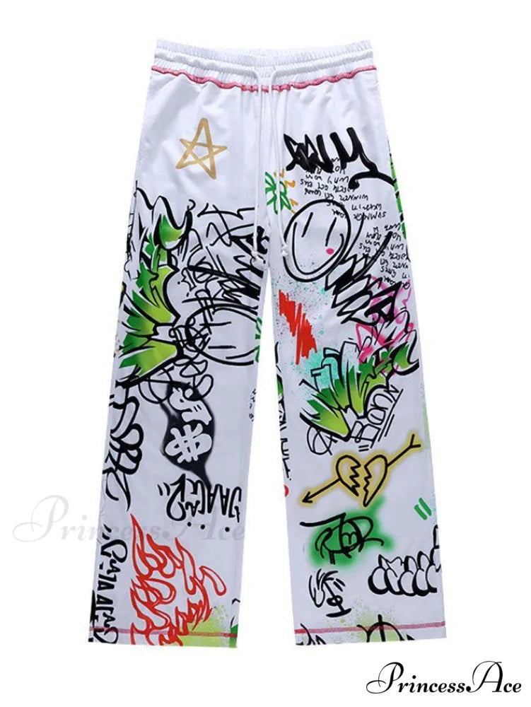 Graffiti Print Graceful Bodycon Maxi Dress