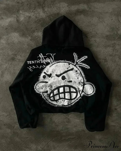 Graphic Dark Hoodie black 2 / M hoodies-241228