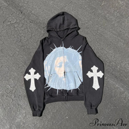 Graphic Dark Hoodie hoodies-241228