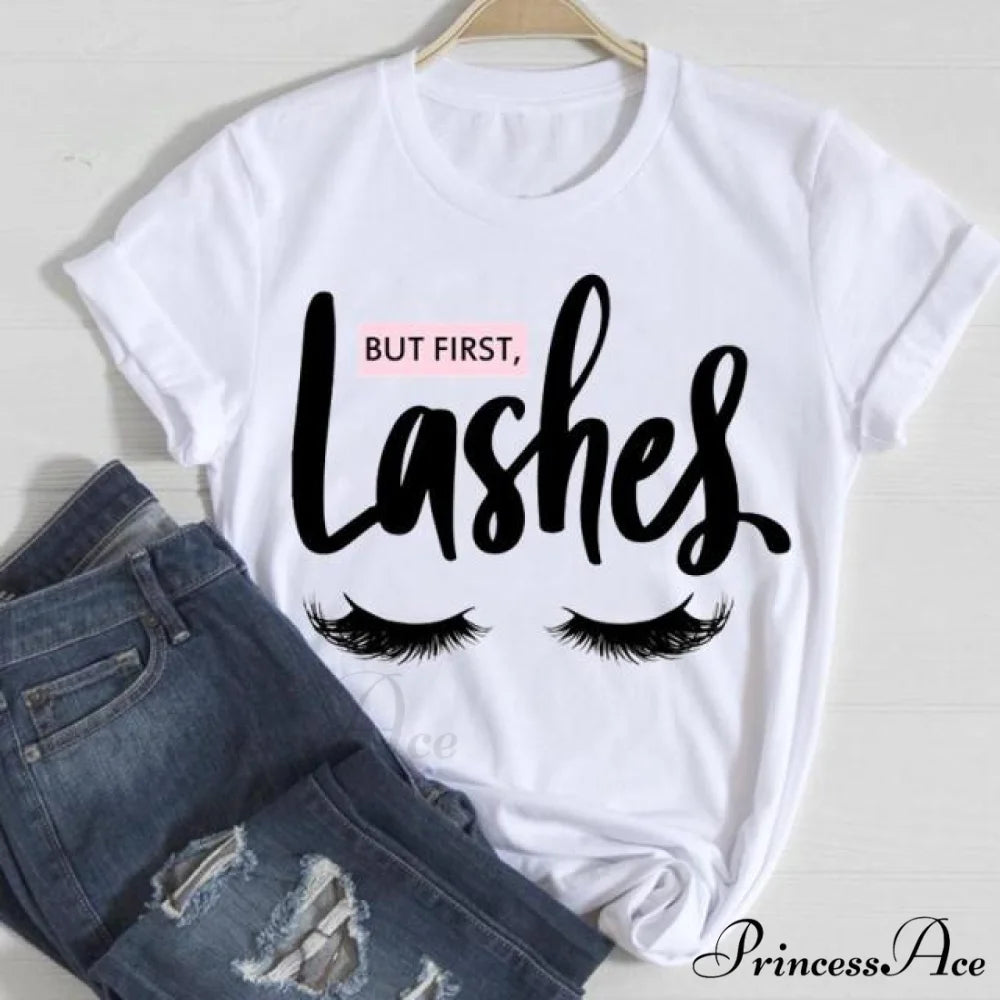 Graphic Lady Print Female T-Shirt