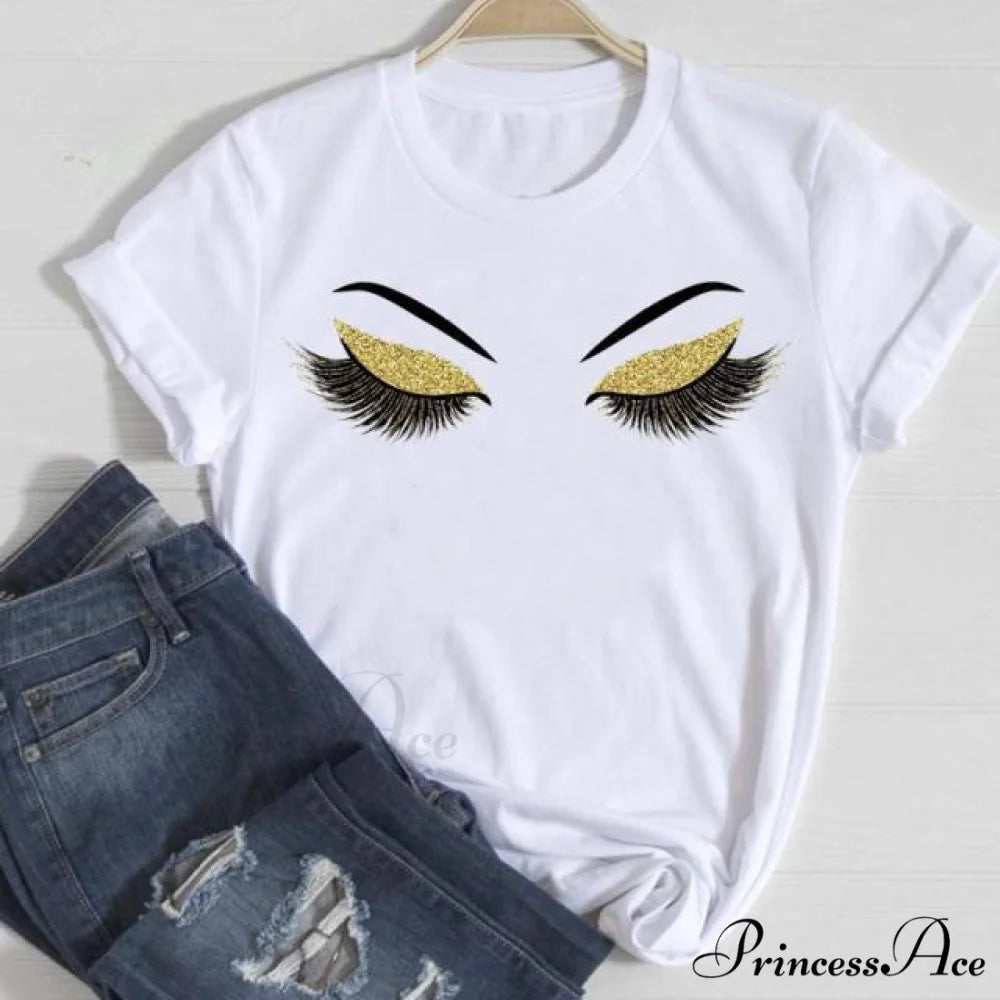 Graphic Lady Print Female T-Shirt