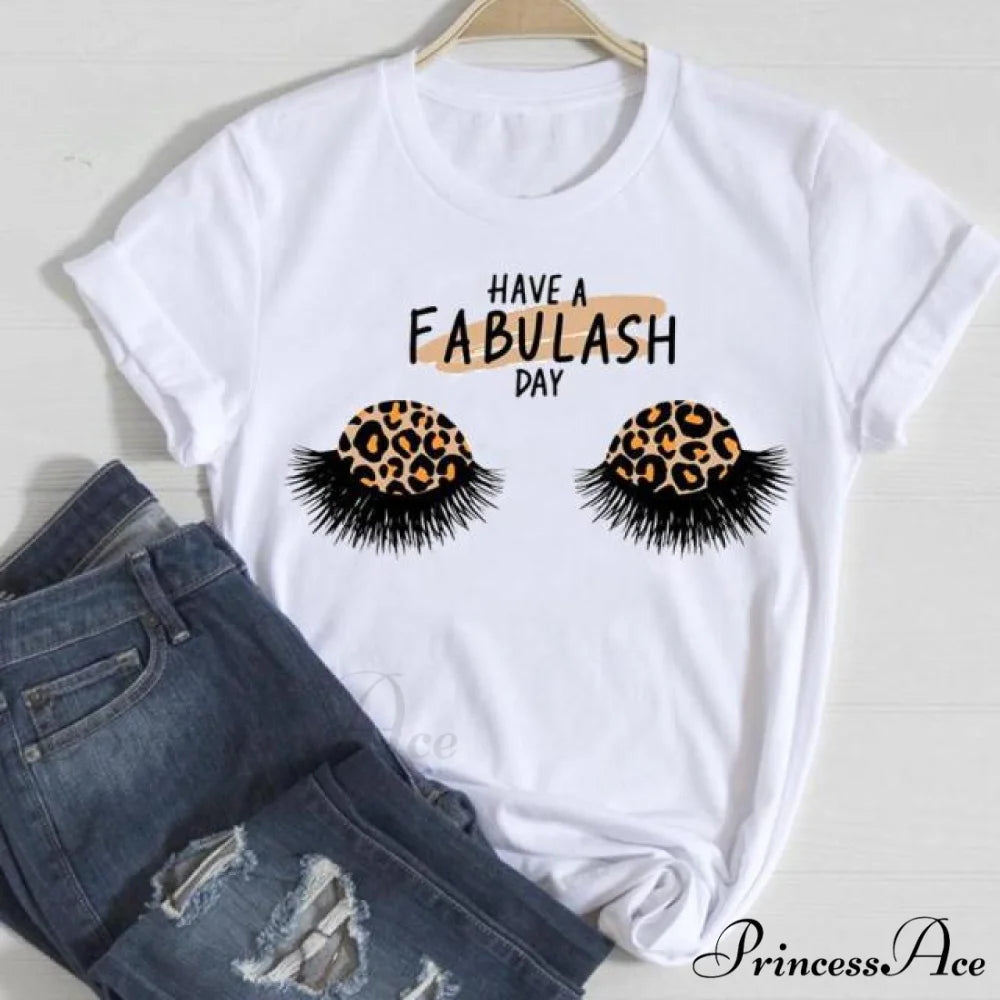 Graphic Lady Print Female T-Shirt