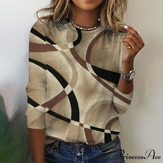 Graphic Retro Tee Khaki / S