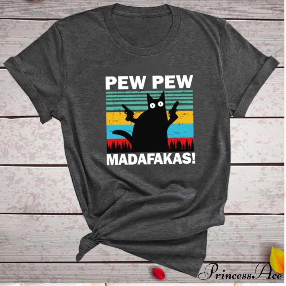 Graphic Tees Funny Shirts Grey / S