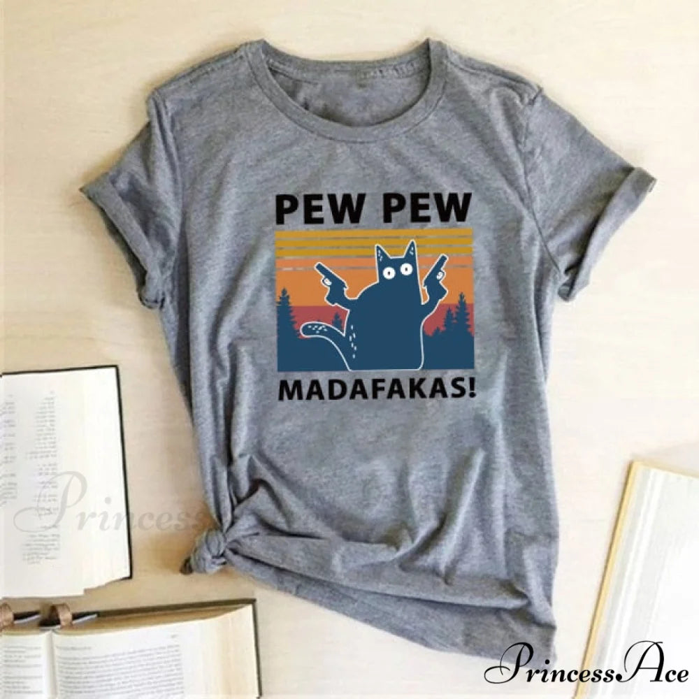 Graphic Tees Funny Shirts grey / S